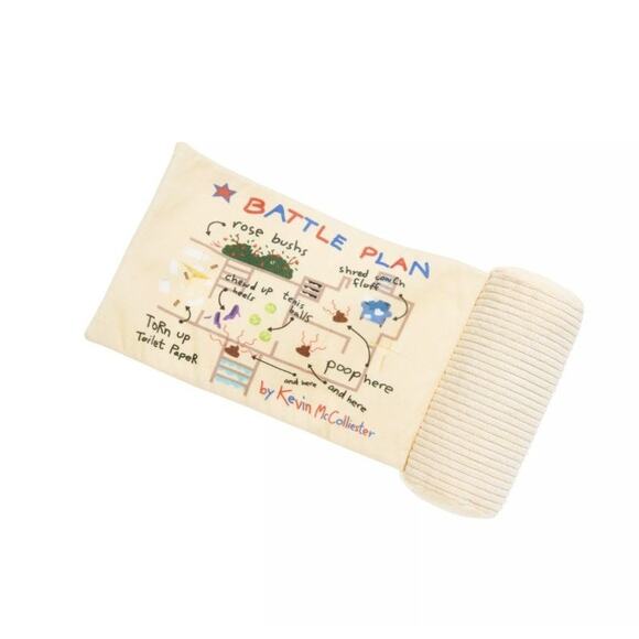 BARK Home Alone Battle Plan Scroll Plush Dog Toy‎ Squeaker Crinkle Thrash Play - Picture 3 of 7